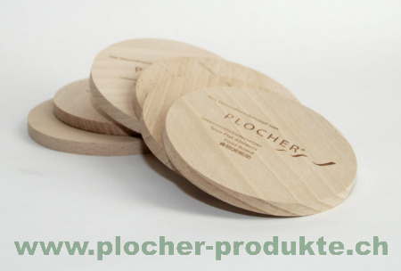 Plocher Untersetzer Holz 9cmØ Set à 6Stk