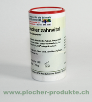 Plocher Schweiz Gesundleben DBB Plocher Zahnvital Silikat Kaolin 70gr auf Kieselerde