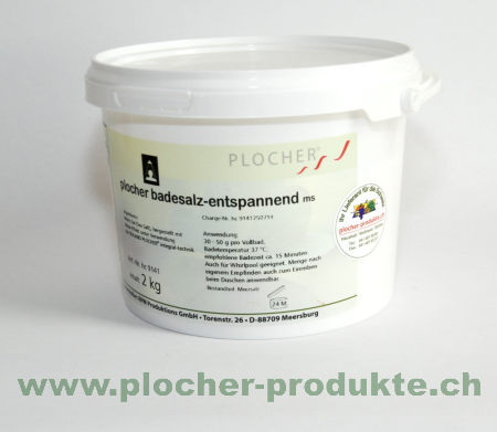 Plocher Badesalz entspannend mers 2Kg