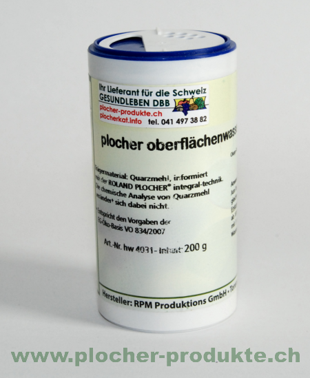 Plocher Oberflächenwasser quarz 200gr