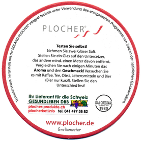 Plocher Schweiz Gesundleben DBB Testuntersetzer Aroma gratis Bild 2 Plocher Schweiz Gesundleben DBB Testuntersetzer kostenlos erhältlich